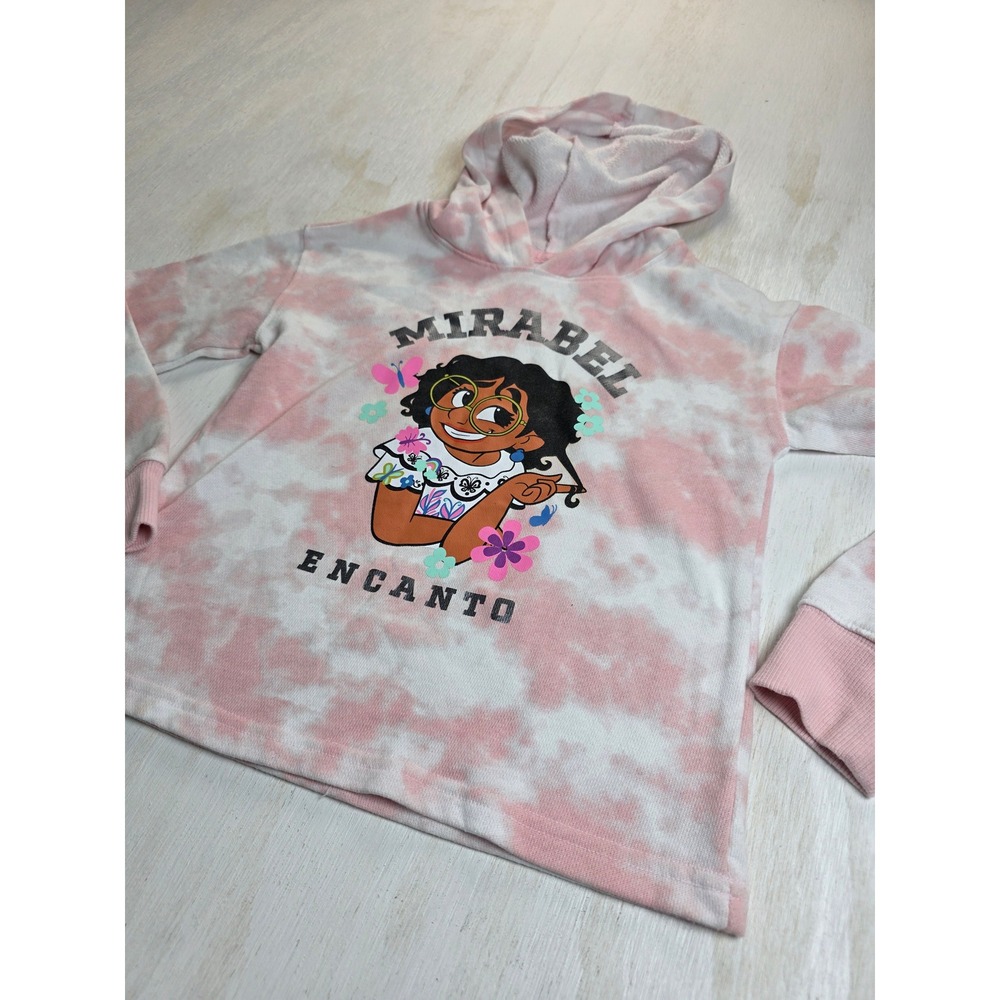 Disney Jumping Beans Encanto Mirabel Pink Tie Dye Hoodie Kids Size 6X